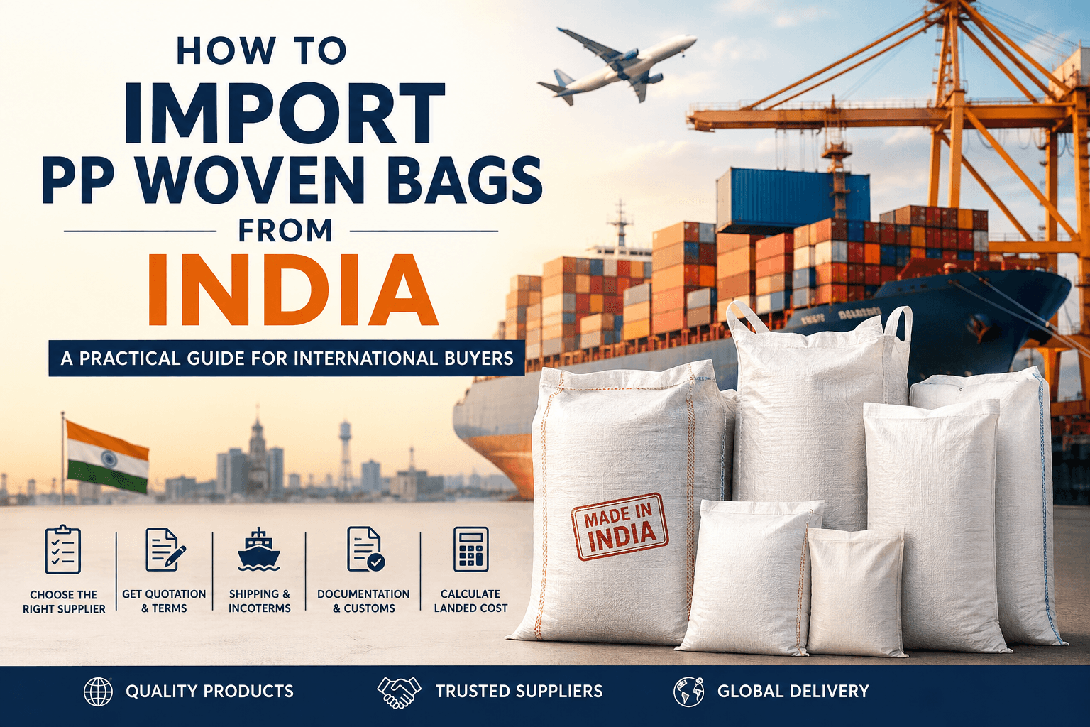 How to Import PP Woven Bags from India